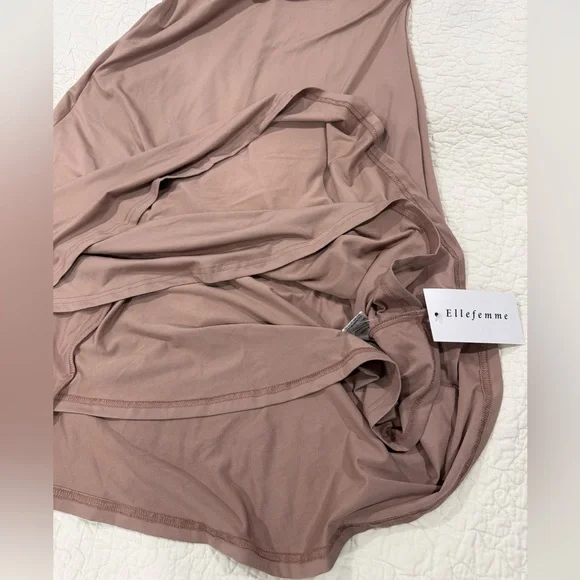 ElleFemme women maxi dress Tan Size M - Picture 9 of 11